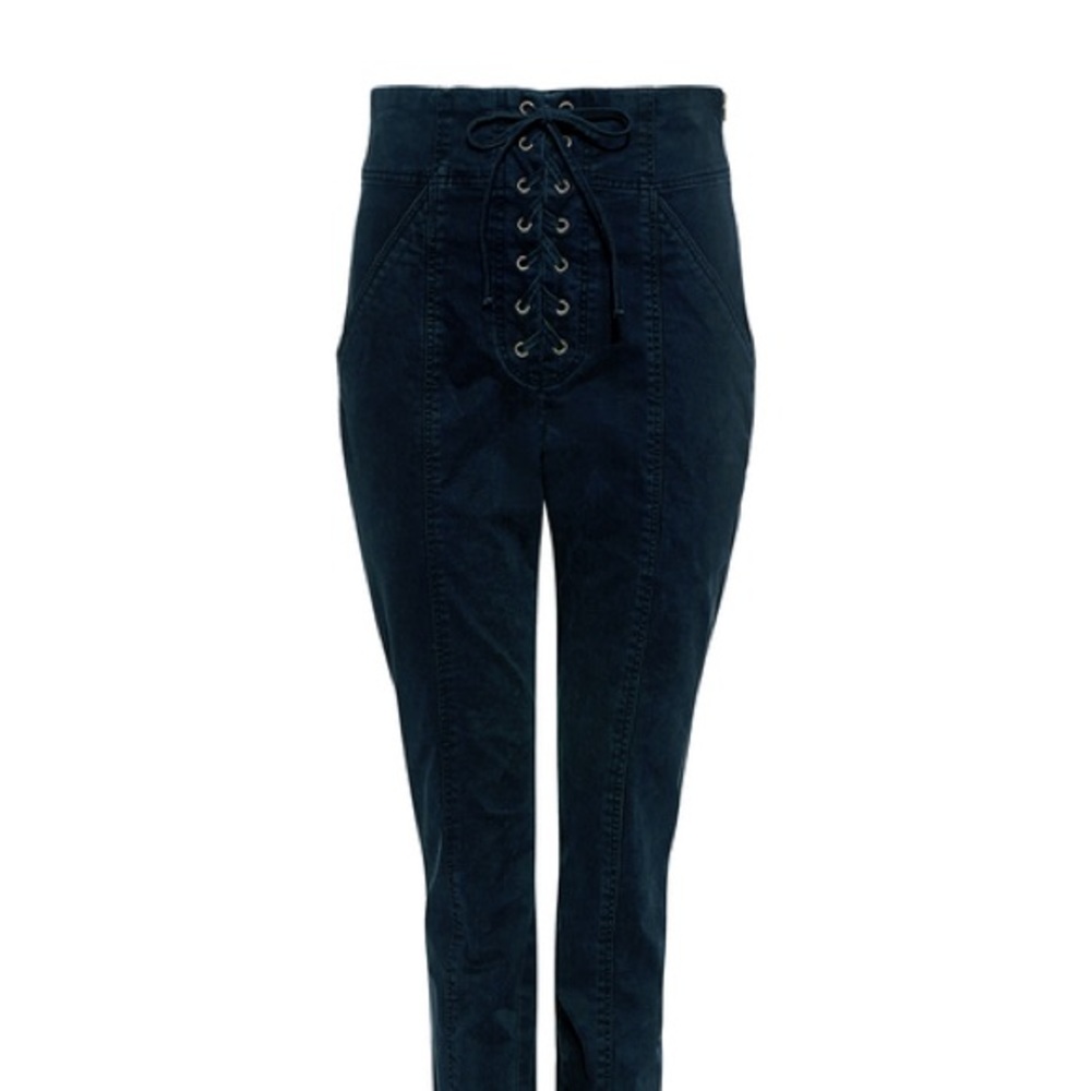 A.L.C Kyle black high rise pants
